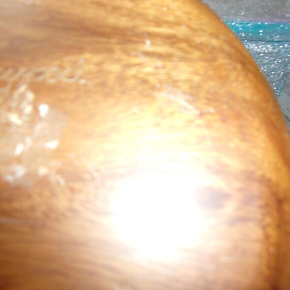 H-285 VINTAGE WOODEN BOWL WITH LID BY MONKEYPOD - Picture 10 of 11